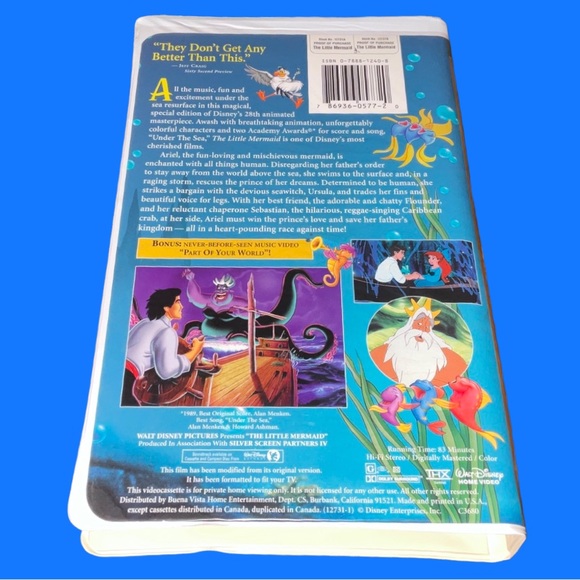 Disney Other Disneys Masterpiece Collection The Little Mermaid Vhs